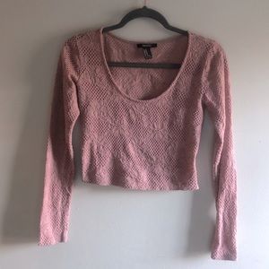 Dusty pink crop top